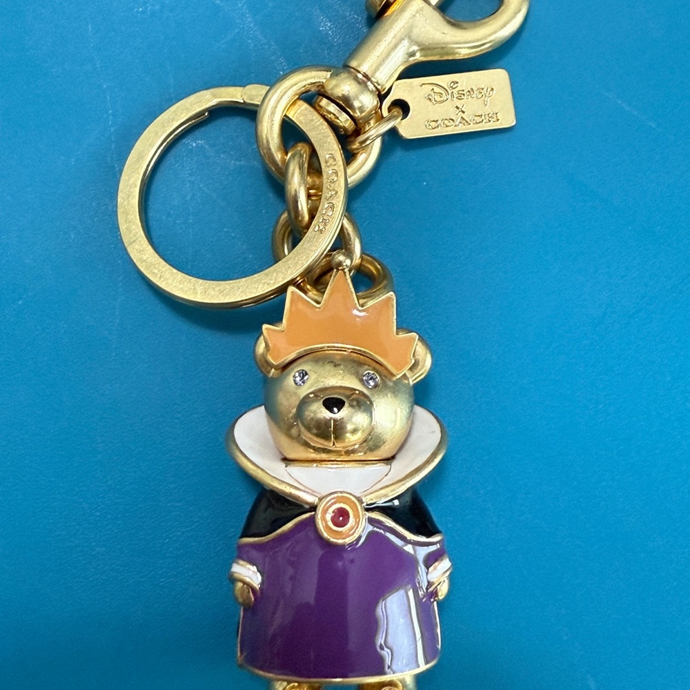 Disney Coach Evil Queen Bear Keychain
